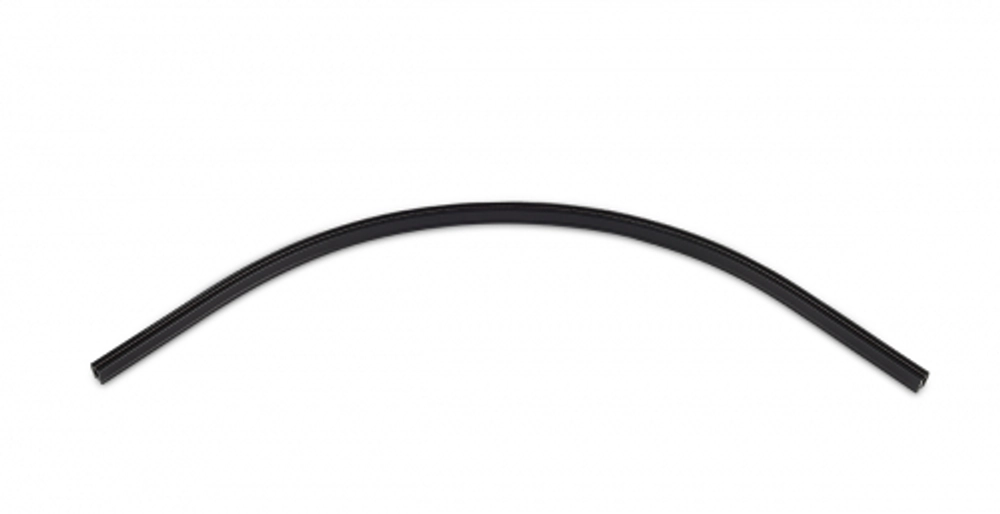 Круглый угол-соединитель для накладного шинопровода Slim Line Mini,  D600*L400*H15 мм,  черный