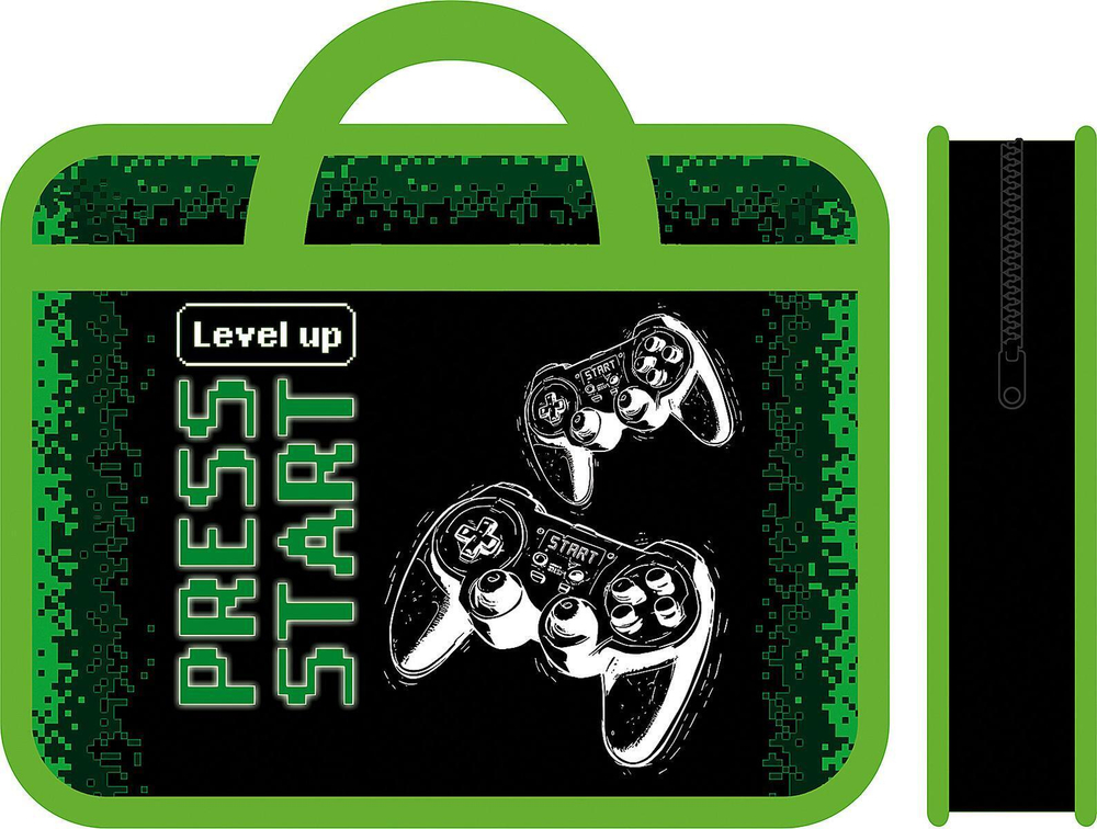 Папка А4 пластиковая, с ручками "Glitch 2025" (Пчёлка)