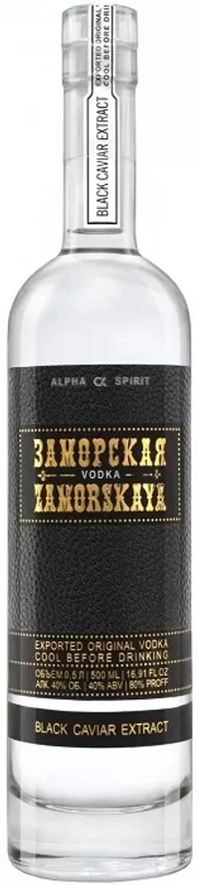 Водка ЗАМОРСКАЯ БЛЭК 40% 0,5 Россия