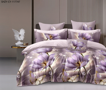 КПБ 2 сп с простыней на рез. 140х200 ПОПЛИН "П10"