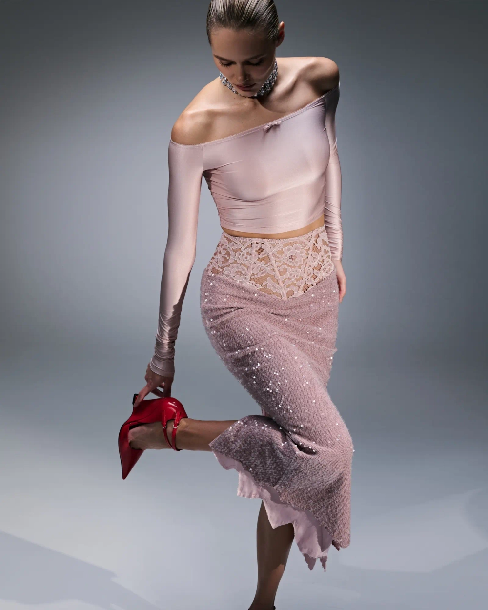 Юбка корсетная Flamingo