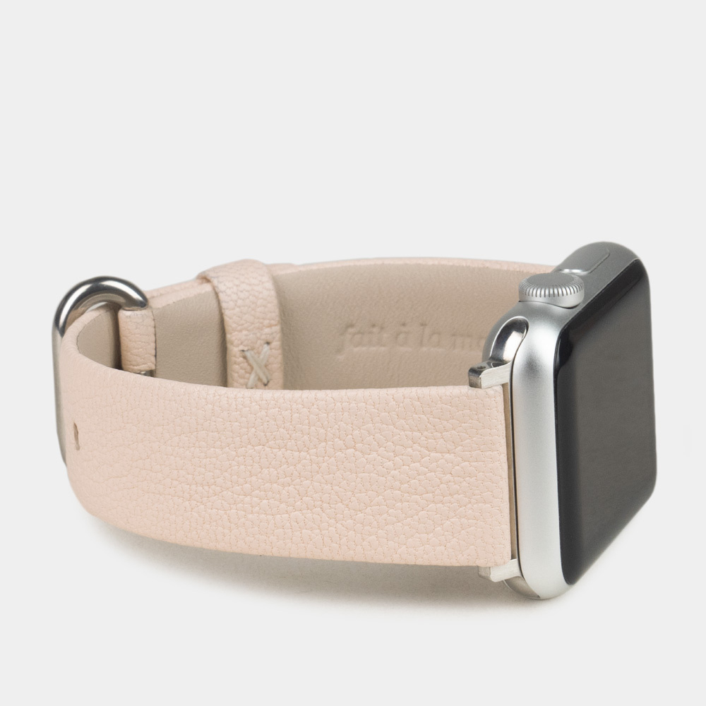 Ремешок для Apple Watch 44/45/46 mm из кожи козы, персикового цвета