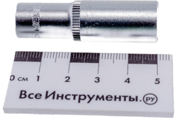 Головка торцовая удлиненная МАСТЕР (10 мм; 1/4"; Cr-V; FLANK) Зубр 27717-10