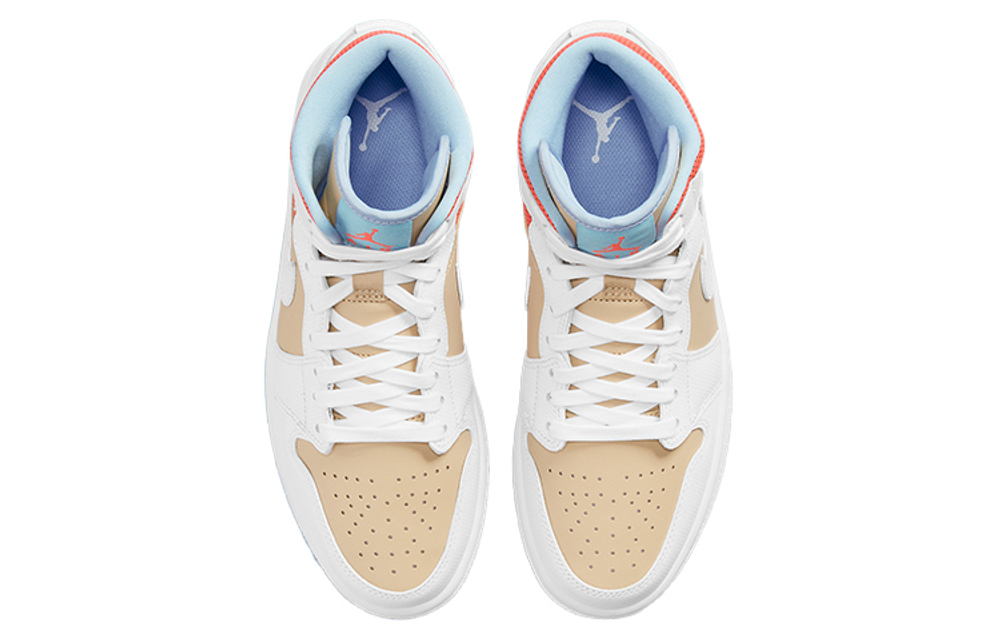 Кроссовки Jordan Air Jordan 1 Mid Sesame (Женская размерная сетка)