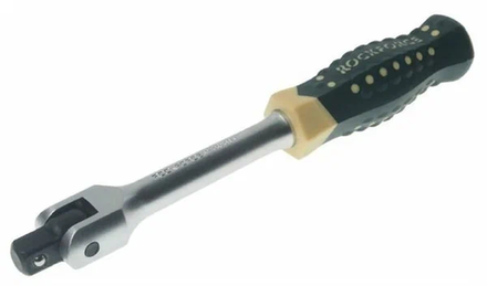 Вороток RF-8013200 шарнирный с противоскользящей пластиковой рукояткой 200мм, 3/8" ROCKFORCE