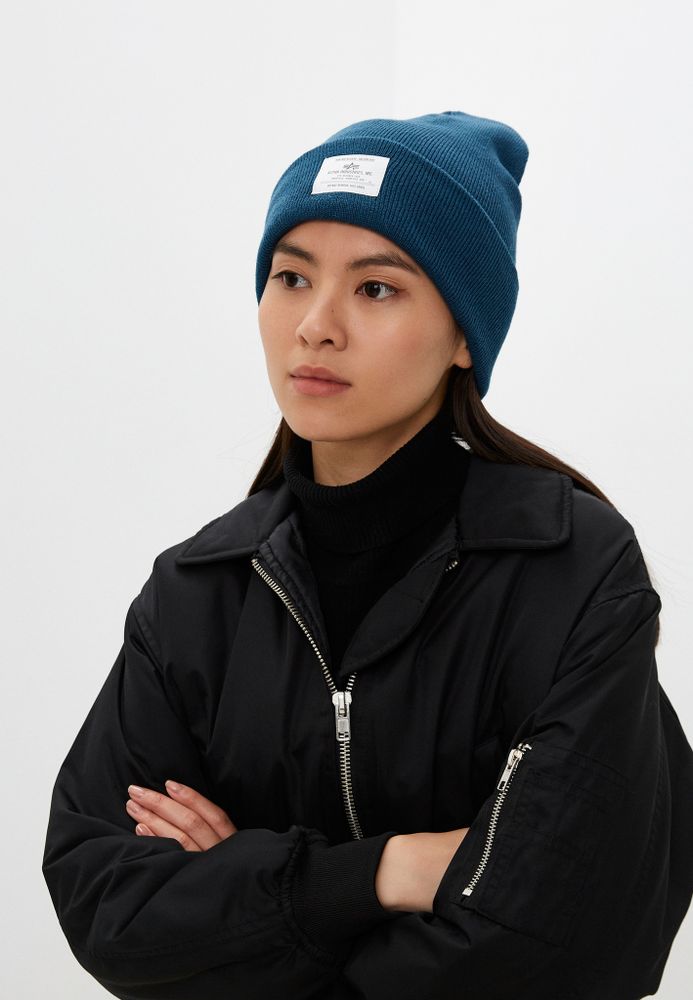 Шапка Essential Beanie Slate Blue (Голубая)