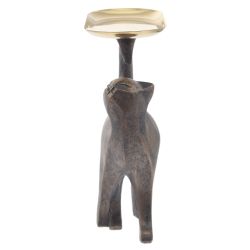 GAEM Фигурка декоративная "Кошка" с подносом, L17,5 W8,5 H22,5 см