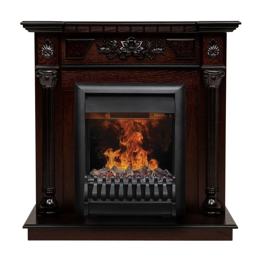 Электрокамин RealFlame Dacota AO античный дуб с очагом 3D Oregan
