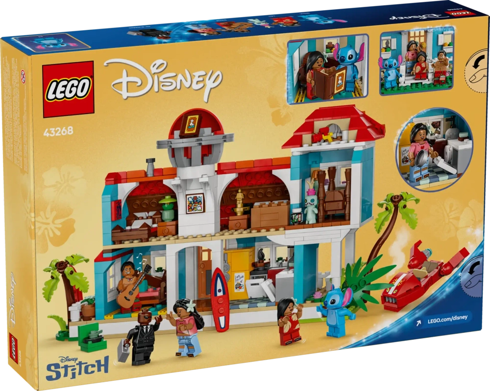 Конструктор LEGO Disney 43268 Пляжный домик Лило и Стича