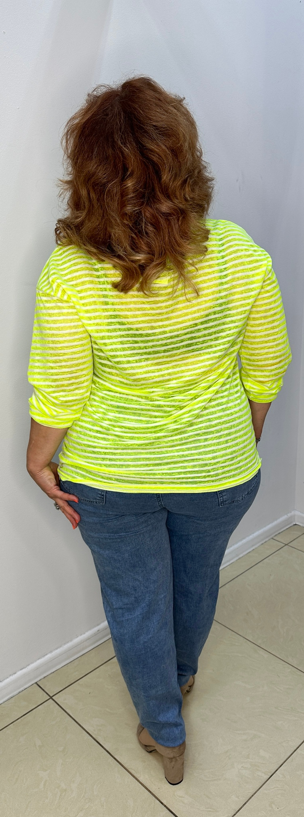 Блузон-туника в полоску