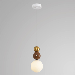 8257/1 SUSPENTIONI LN26 000 золото/коричнеый/белый, металл/стекло Подвес G9 1*20W 220V BONBONES