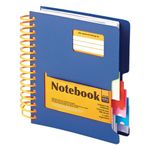 Блокнот МАЛЫЙ ФОРМАТ (144х145 мм) А6, 200 л., спираль, обложка пластик, разделители, клетка, Альт, "ULTIMATE", 3-200-374