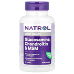 Natrol, Глюкозамин, хондроитин и метилсульфонилметан, 90 таблеток