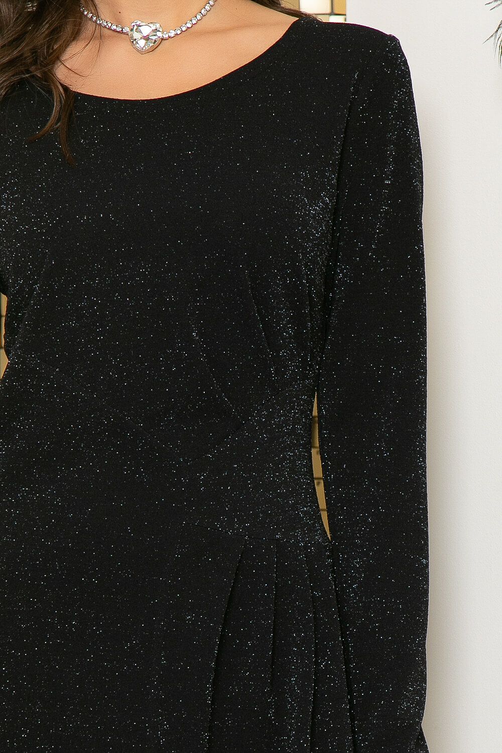 Платье "Агния" (мерцающий черный) П4651 LT Collection