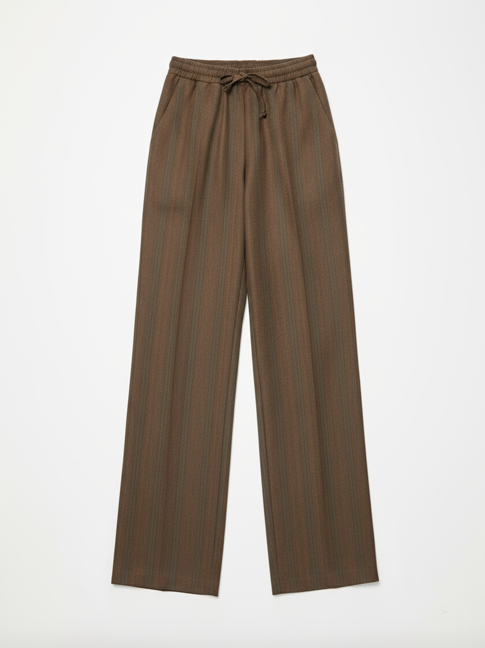 Брюки на резинке из шерсти