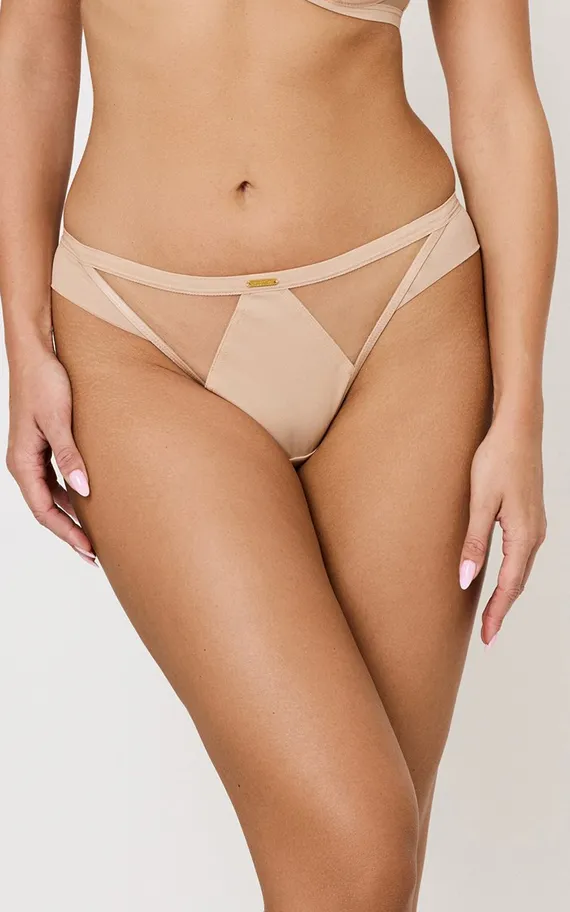HOLLY BEIGE Mini Трусы бразильяно