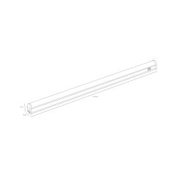 Линейный светодиодный светильник ЭРА LLED-01-14W-6500-W 14Вт 6500K L1024 с выключателем | Бытовые светодиодные линейные светильники