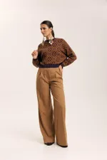 Лонгслив Idel Тюбетейка укороченный фиолетовый