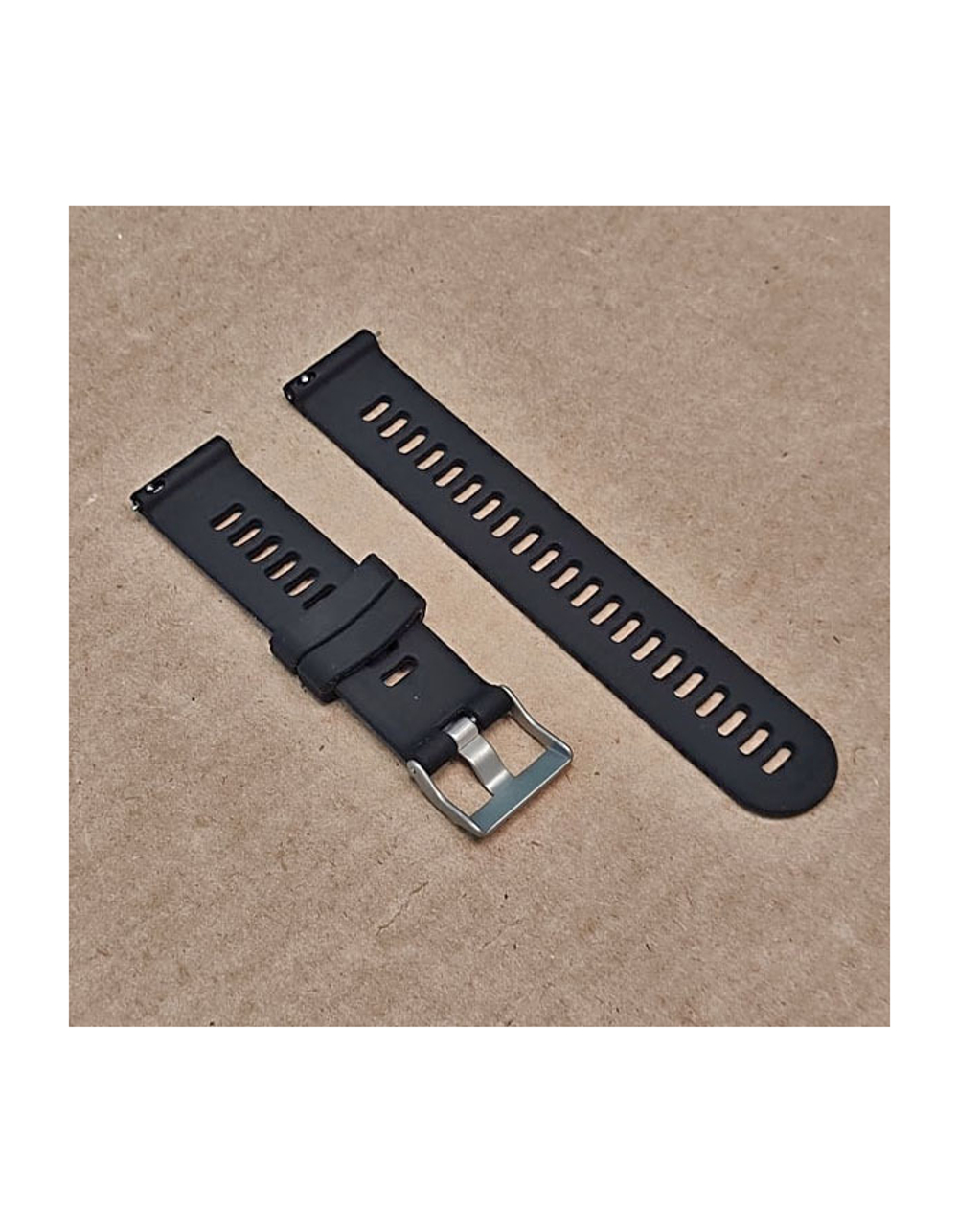 Ремешок Premium 20 мм силиконовый для Garmin Forerunner 55/245/645, Venu, Venu Sq, Venu 2 Plus, Vivoactive 3, Vivomove быстросъемный (Черный)