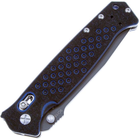 Складной нож Steelclaw Хират синий c клинком из стали 9Cr18MoV, рукоять G10