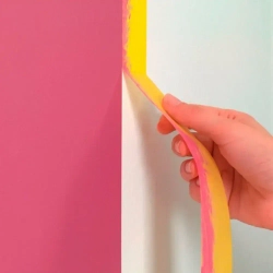 Клейкая лента малярная для деликатных поверхностей 25мм х 25м UNIBOB (розовая) Малярный скотч