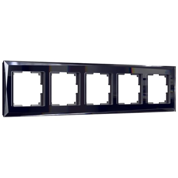 Рамка Werkel на 5 постов Diamant черный W0051208 4690389158872
