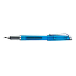 Подарочная синяя перьевая ручка с колпачком Pierre Cardin I-SHARE PC4216FP в подарочной коробке