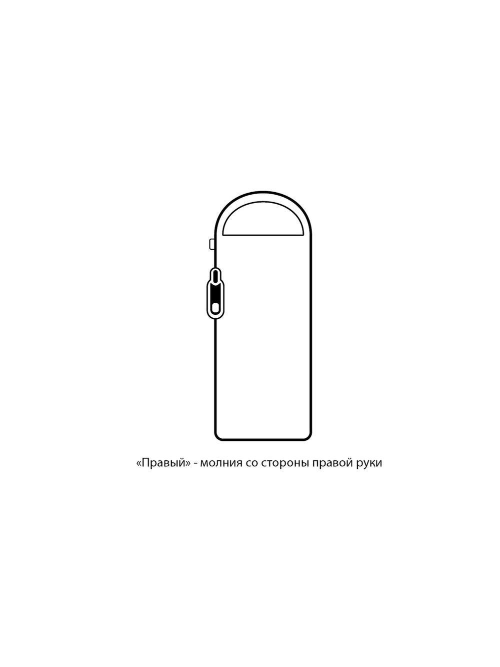 Мешок спальный Naturehike Ultralight CW400 M , 210х75 см, (правый) (ТК: +5C), черный