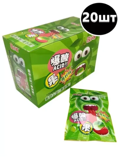 Кислые леденцы со вкусом Лайма 24 г * 20 шт