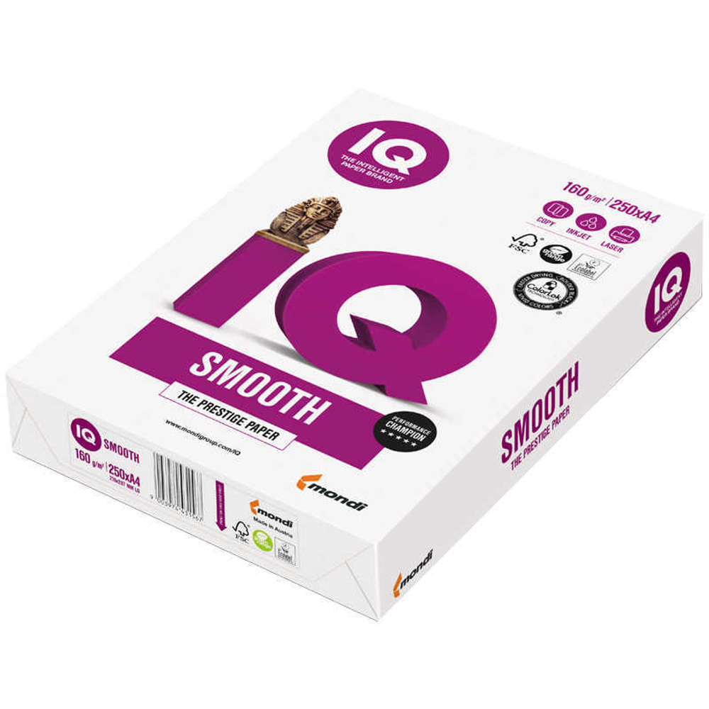 Бумага IQ Smooth А4 120г м2 500л. 170%