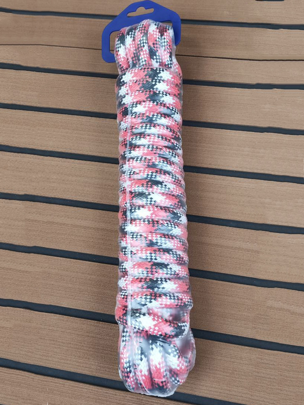 Шнур плетеный Петроканат STANDARD-CORD 12,0 мм (10 м) красно-бело-черный, евромоток