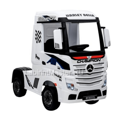 Детский электромобиль "Mercedes Actros HL358", белый