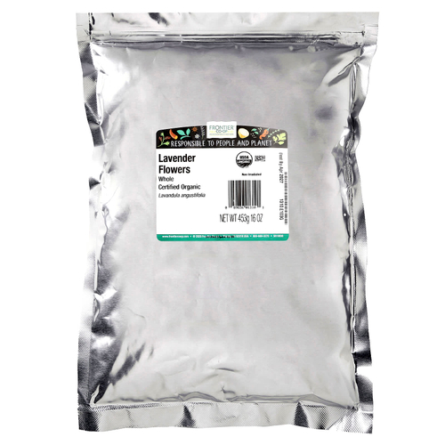 Frontier Co-op, органические цельные цветки лаванды, 453 г (16 унций)