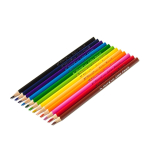 Карандаши цветные Yalong 12 цв., "Камуфляж" деревянные, трехгранные, заточенные, точилка, грифель 3.0 мм, картон. тубус