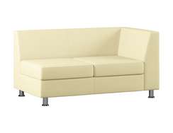 Секция с подлокотником двухместная левая MC-1P.02(L) экокожа Oregon 11