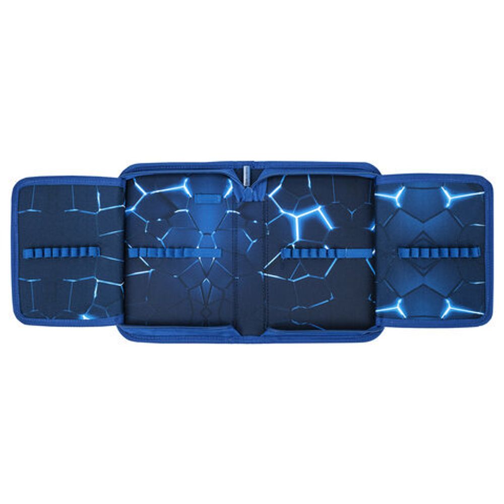 Пенал BRAUBERG, 1 отделение, 2 откидные планки, полиэстер, 21х14 см, Digital lava, 272320