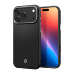 Арамидный чехол MagSafe Spigen Enzo Aramid T (Mag Fit) для iPhone 17 Pro Тонкий укреплённый гибридный чехол из арамидного волокна Aerocore с сенсорной накладкой для Контроллера камеры