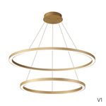 Подвесная светодиодная люстра Crystal Lux FORTUNA SP123W LED GOLD