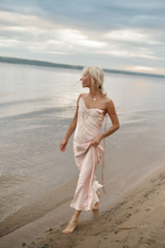 Комбине на бретелях red