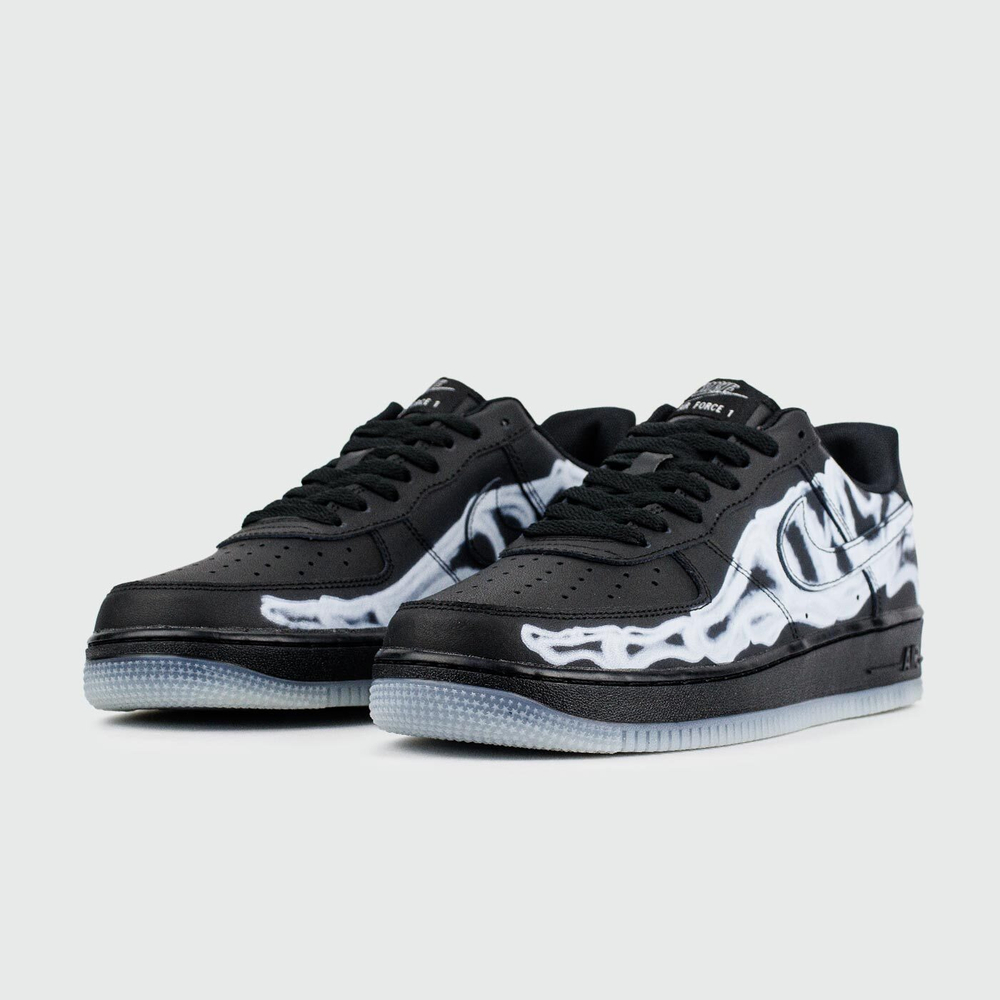 Кроссовки Nike Air Force 1 Low Skeleton Black Wmns