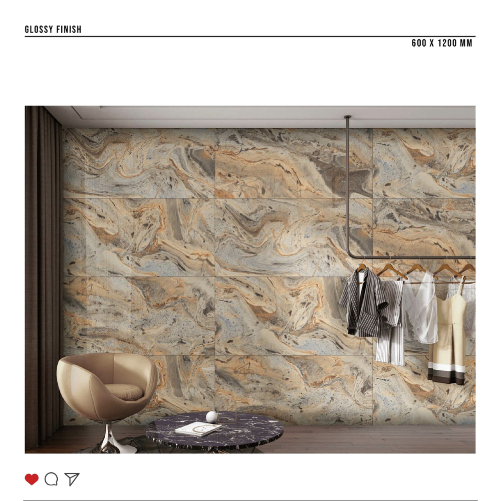 Керамогранит glossy №2 60х120, 6159