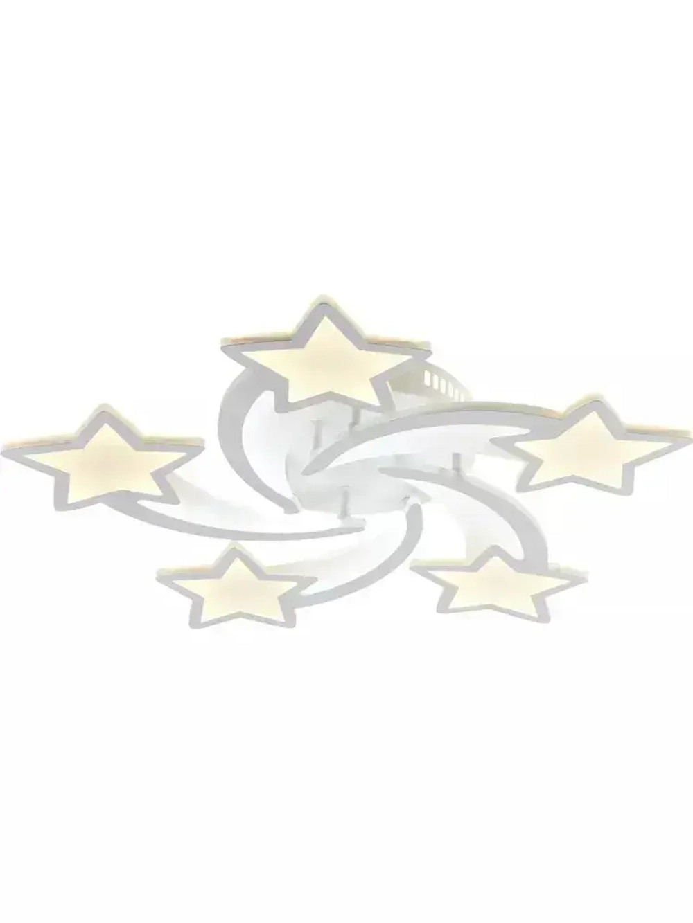 Люстра потолочная светодиодная с пультом ДУ Rivoli белая 140 Вт 3620-4824К, светильник на кухню, в детскую, в спальню