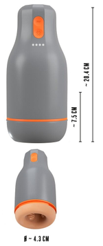 Мастурбатор для головки полового члена Glans Masturbator with 2 Functions (Цвет: телесный)