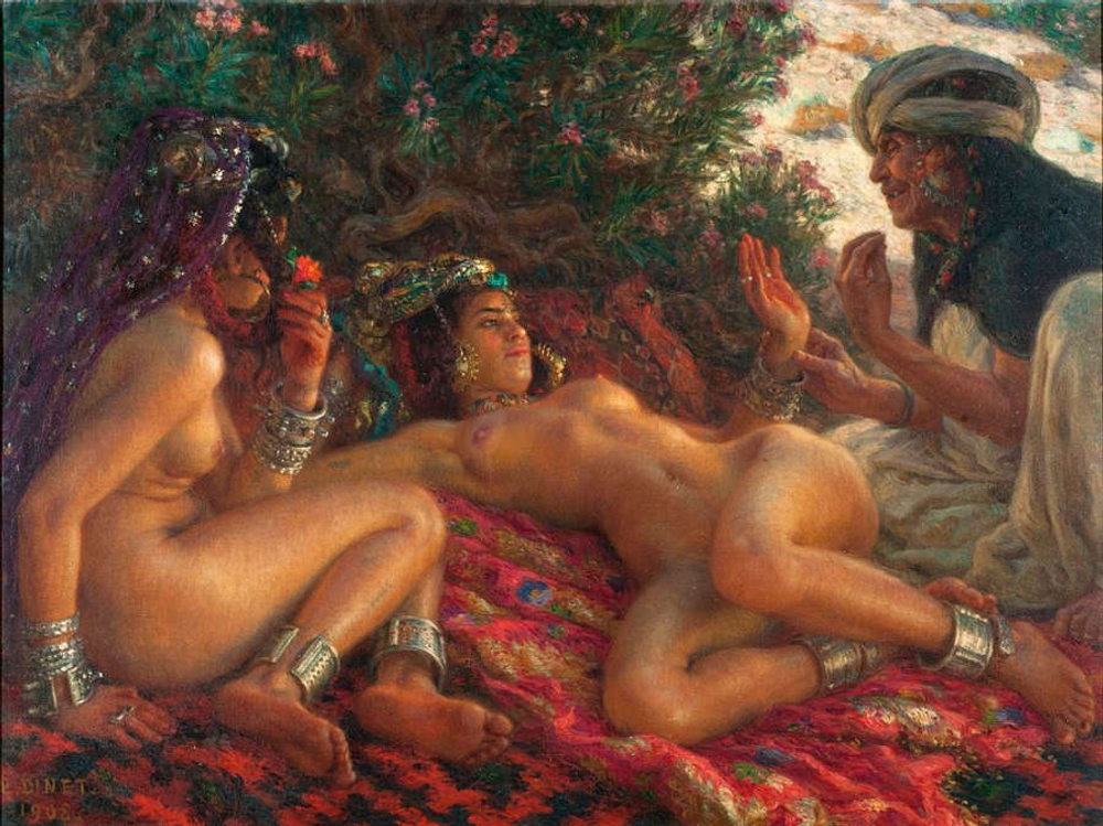 Alphonse-Etienne Dinet (1861-1929) - эротическое искусство французского художника