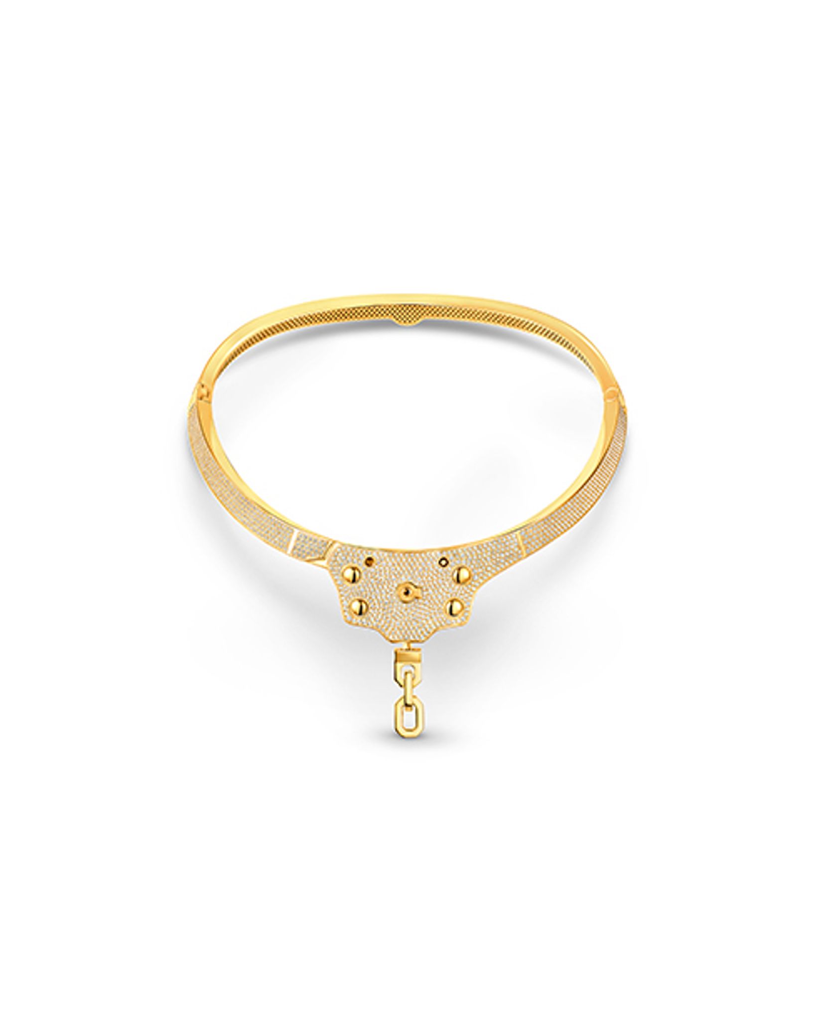 Golden Bedazzled Handcuff Choker | Аутло