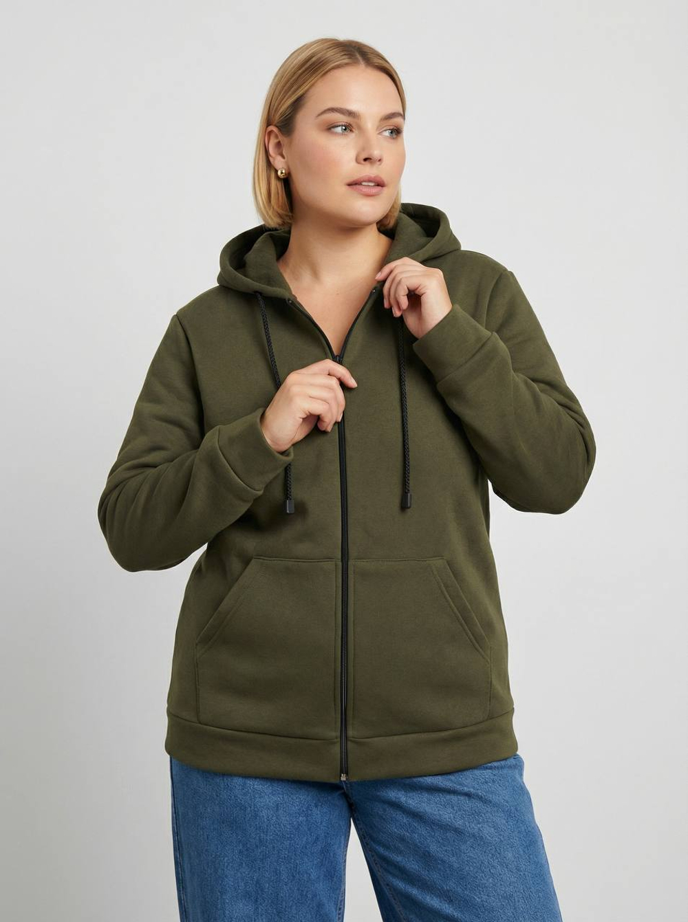 Толстовка женская "4-542 Ф.Н" (ВТ) молния