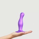 Фиолетовая насадка Strap-On-Me Dildo Plug Curvy size M