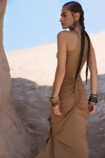 Платье Клеопатра бежевое