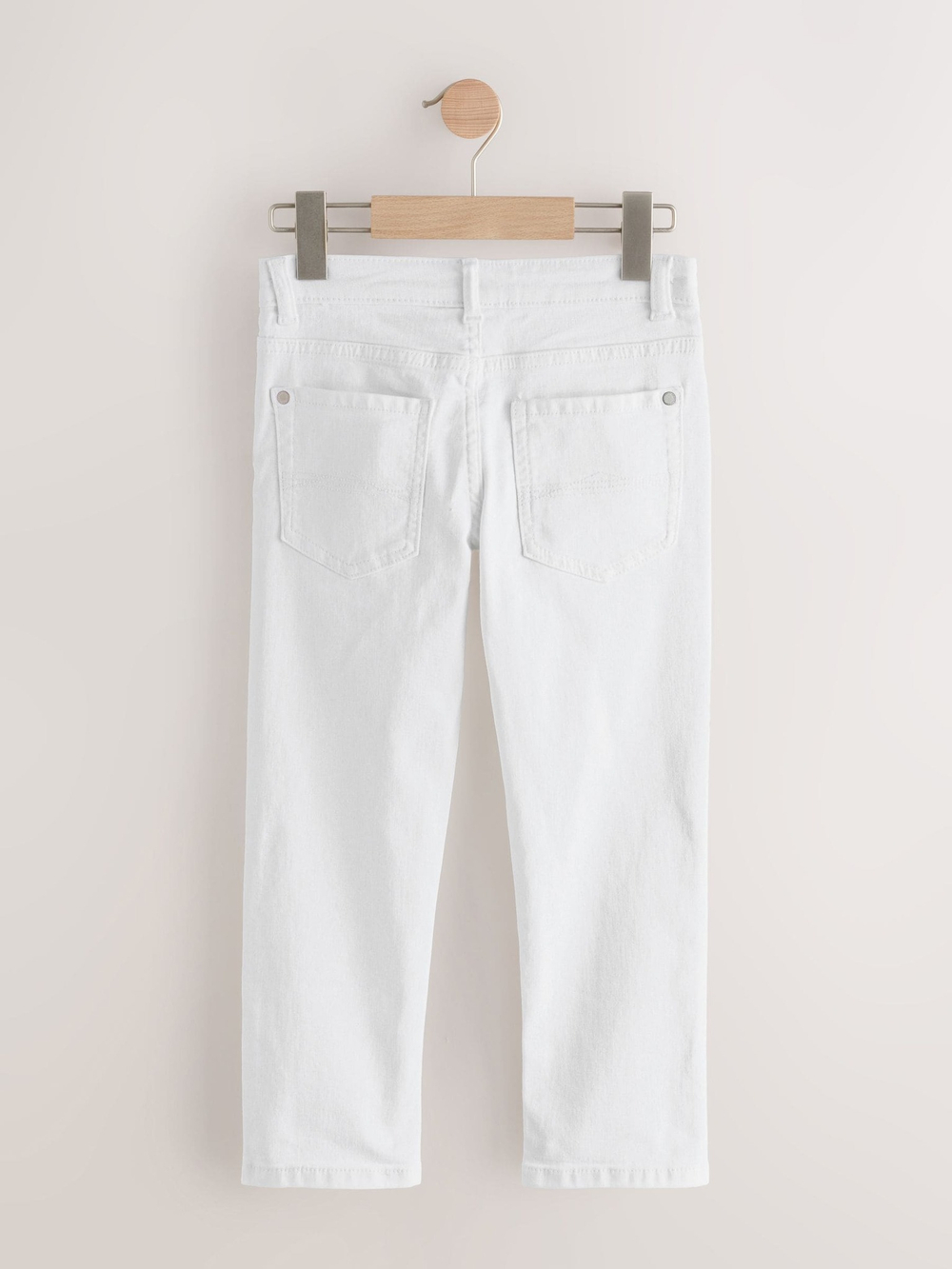 Джинсы стрейч для мальчика Next C76-537, Белый