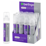 Клей канцелярский 30мл. с плоским силиконовым аппликатором (Berlingo)